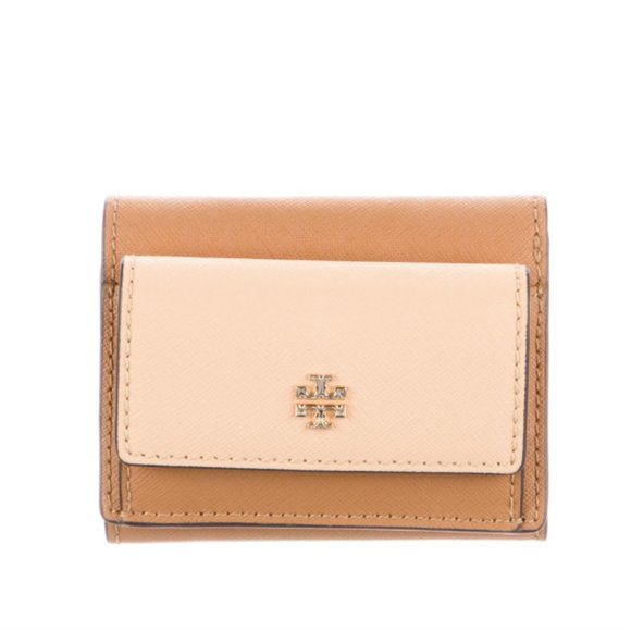 Tory Burch Handbags - Tory Burch | Colorblock Pattern Compact Wallet